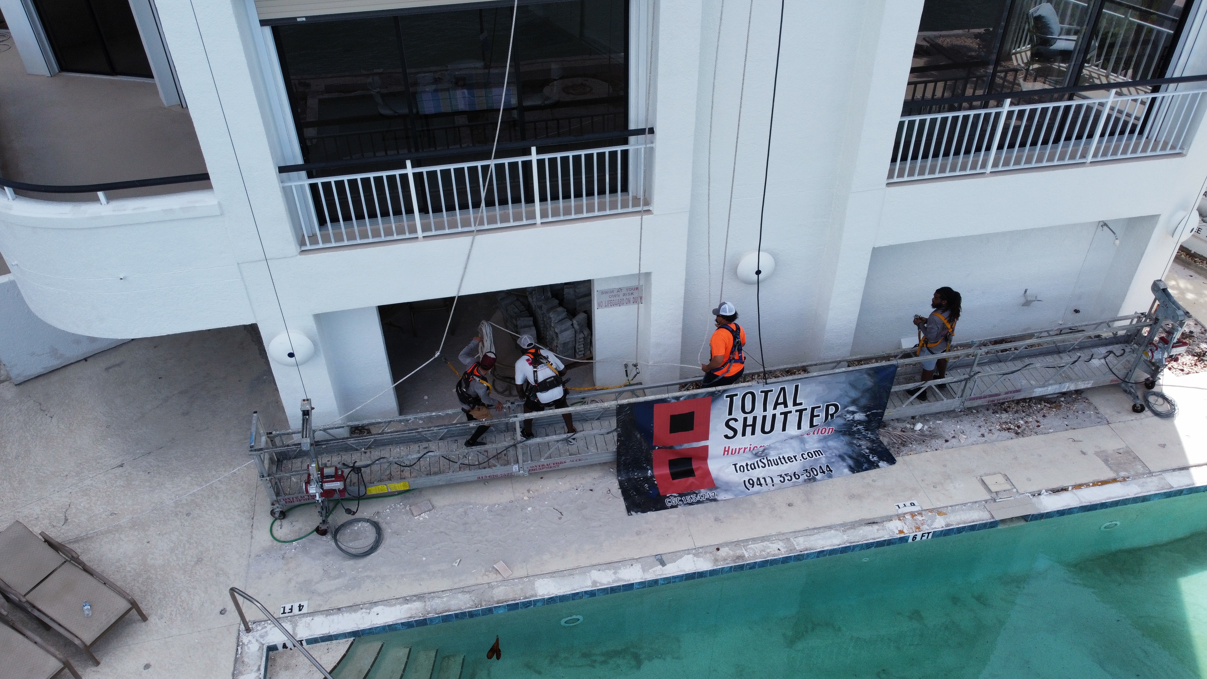 High-Rise Condo Install — Aerial View