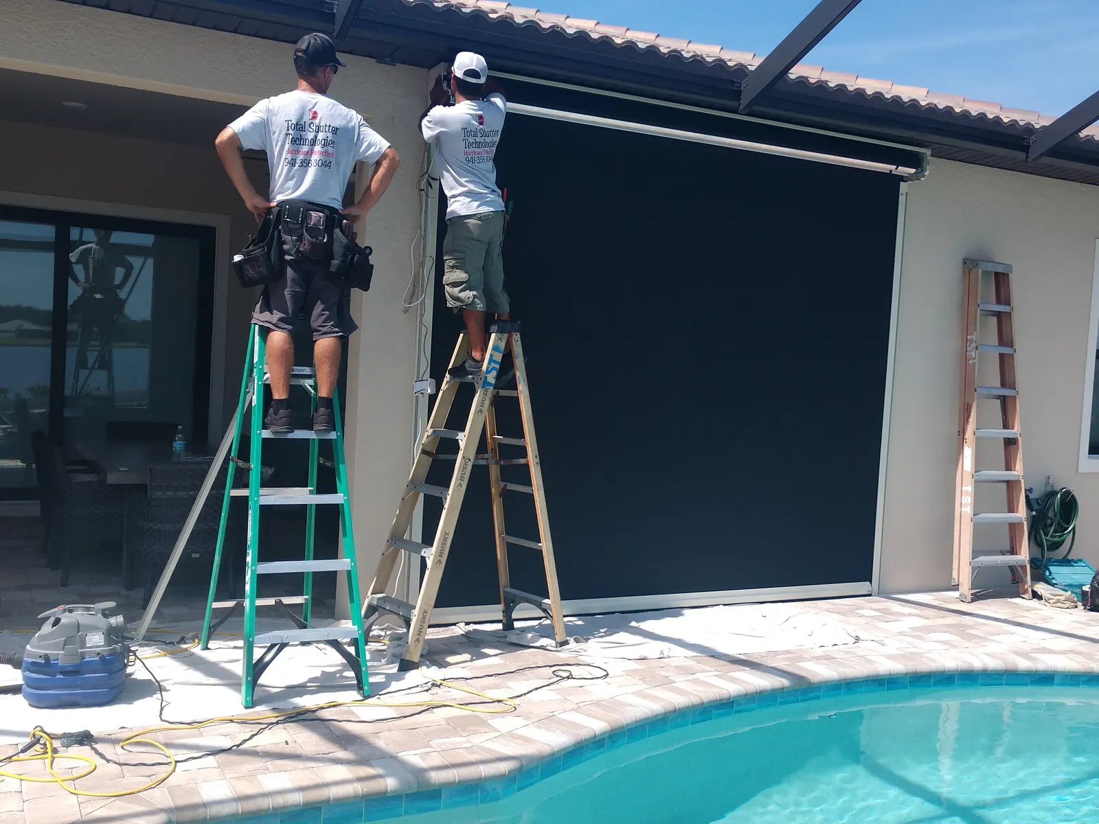 Pool-Side Screen Installation